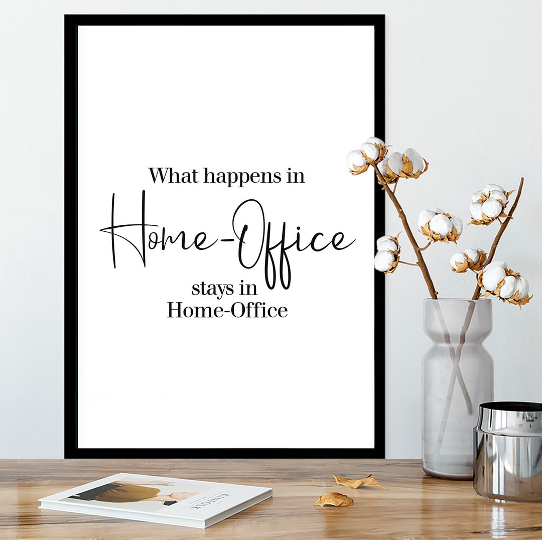 Poster Bild DIN A4 Poster Sprüche Witzig Home Office Geschenk