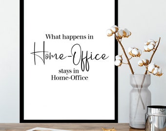 Poster Bild DIN A4 - Poster Sprüche Witzig Home Office Geschenk Weihnachten Sprüche Typografie Küche Wohnzimmer Dekoration Wanddekoration