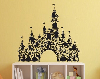 Disney Castle Wall Decal Etsy