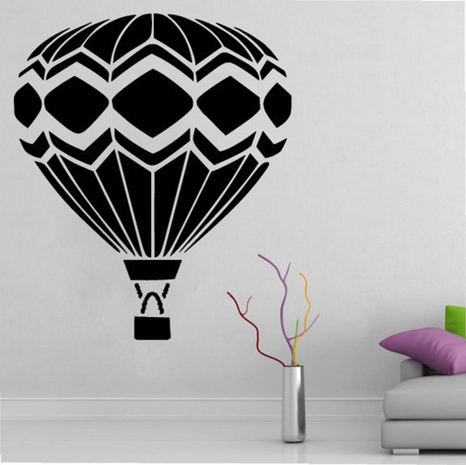 Hot Air Balloon wall decal 00110 Etsy