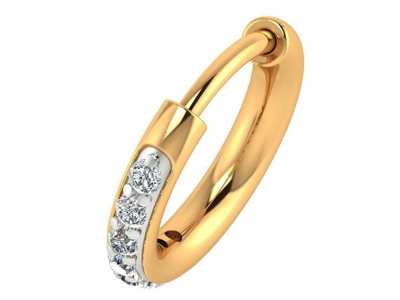 Senco gold nose pin on sale with price
