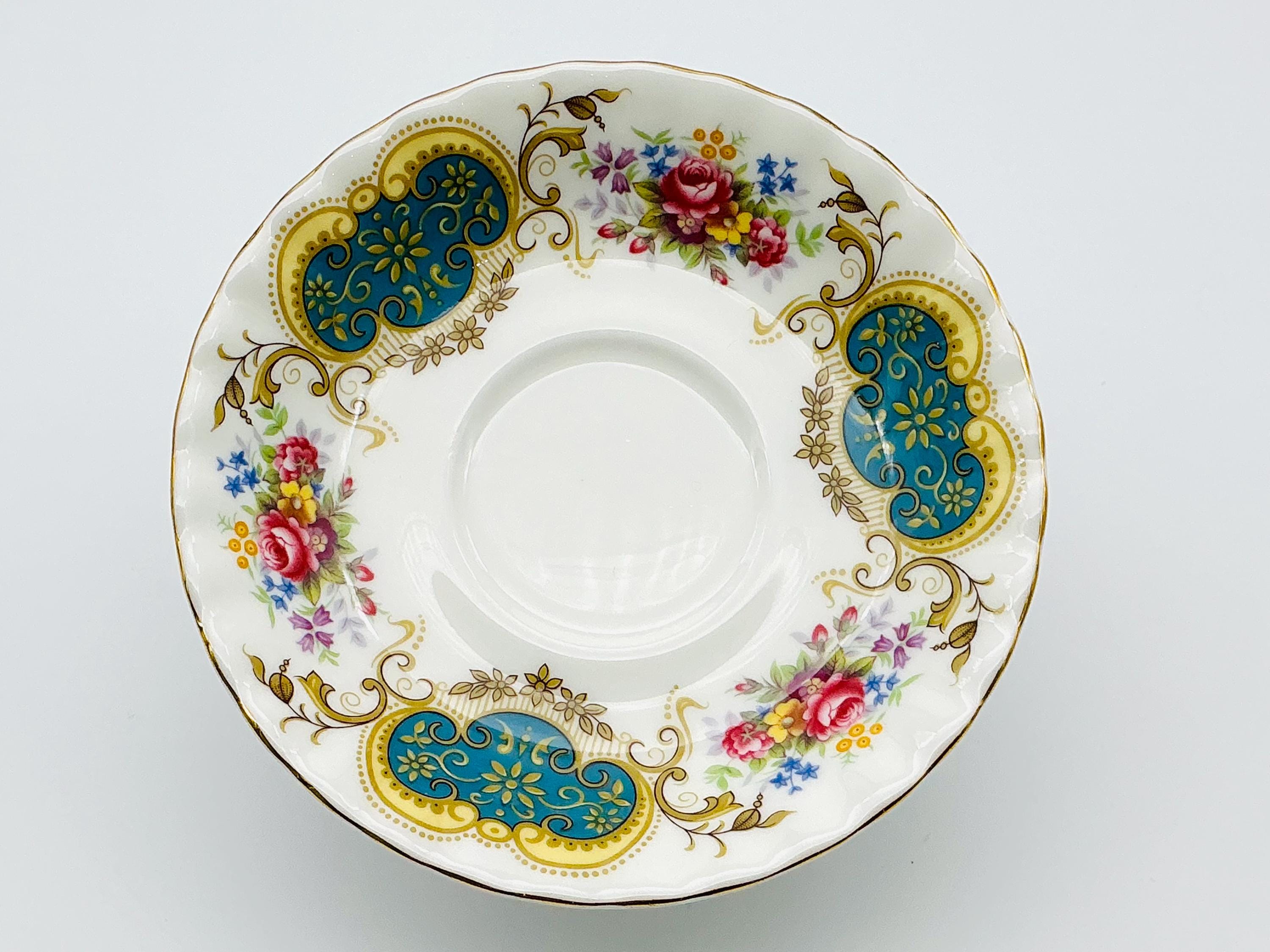 Vintage Royal Albert Berkeley Bone China Saucers, Diameter 14cm