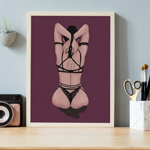 Shibari Art (1/x) Kinky Couple Art Print