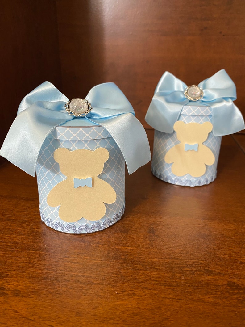 Teddy Bear Favor Boxes Teddy Bear Baby Shower Gift Favor | Etsy