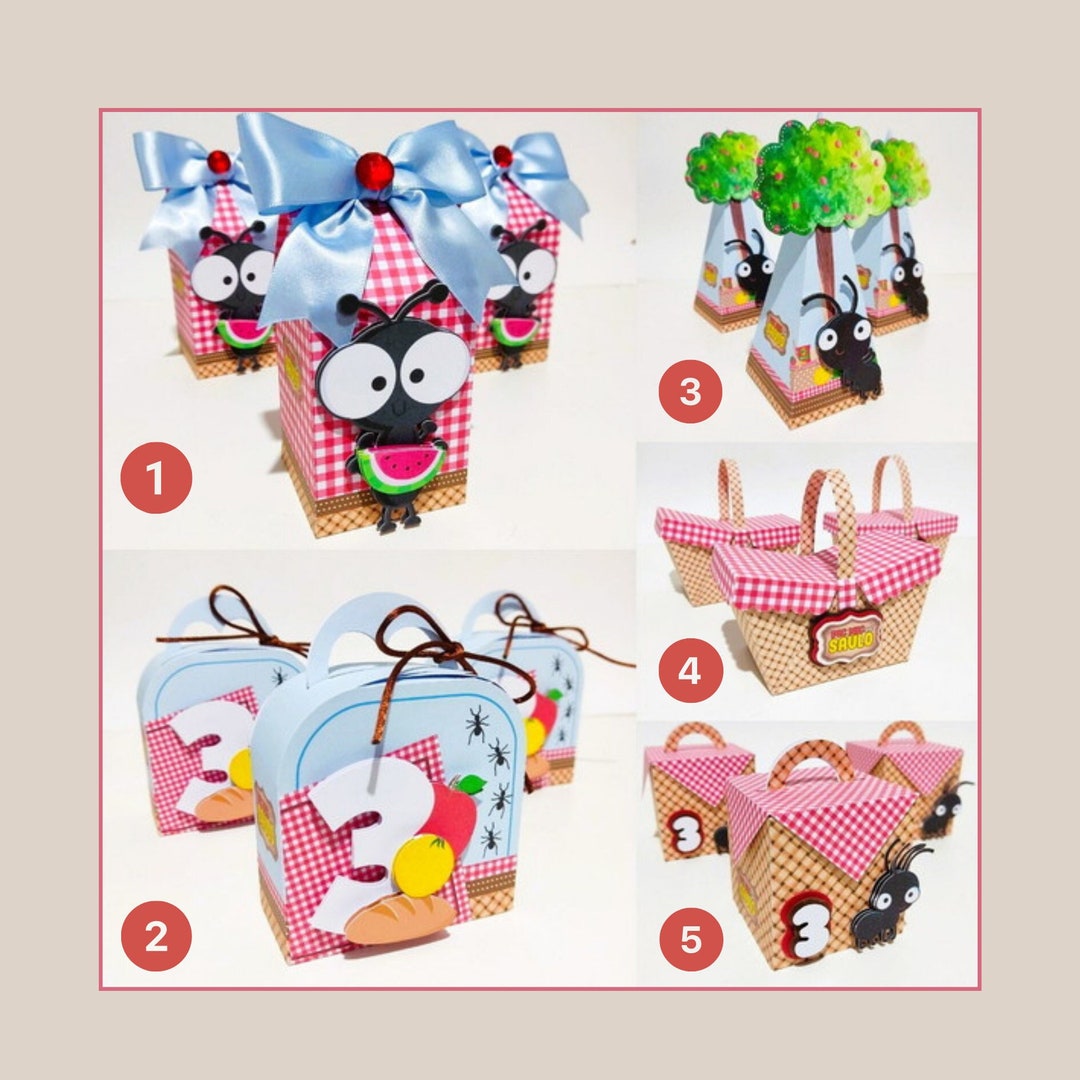 Picnic Favor Box Picnic Party Favor Picnic Birthday Theme Etsy