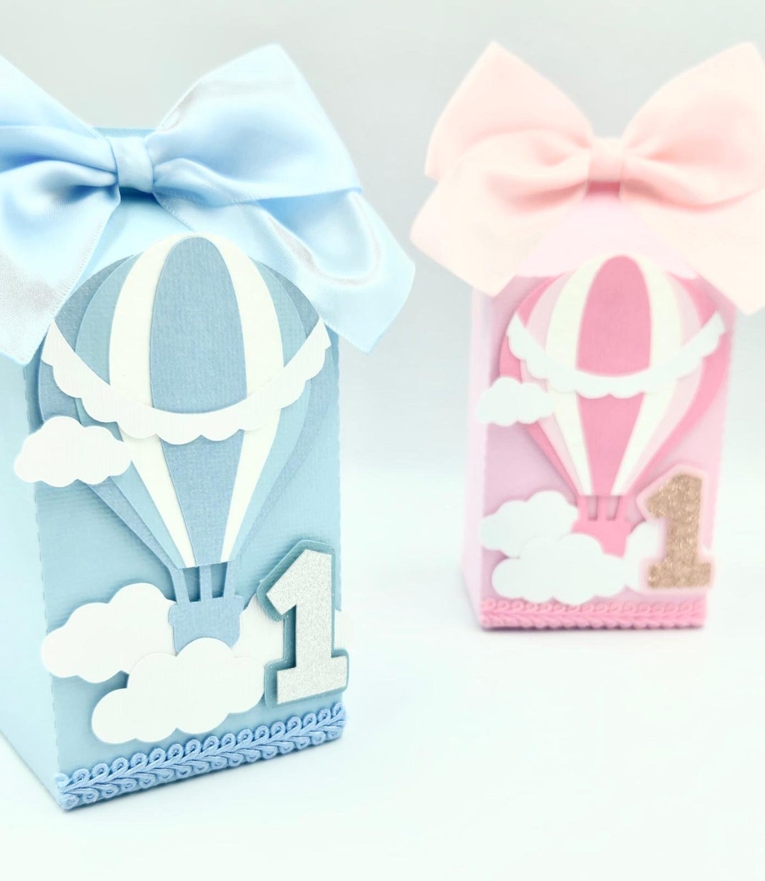 Personalized Hot Air Balloon Favor Box, Baby Shower Birthday Party - Etsy