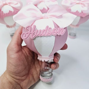 Snoepbuis heteluchtballon, gepersonaliseerde feestbedankjes, babyshower, 1e verjaardag, meisje, babyjongen, bedankje, doos, snoepbuizen