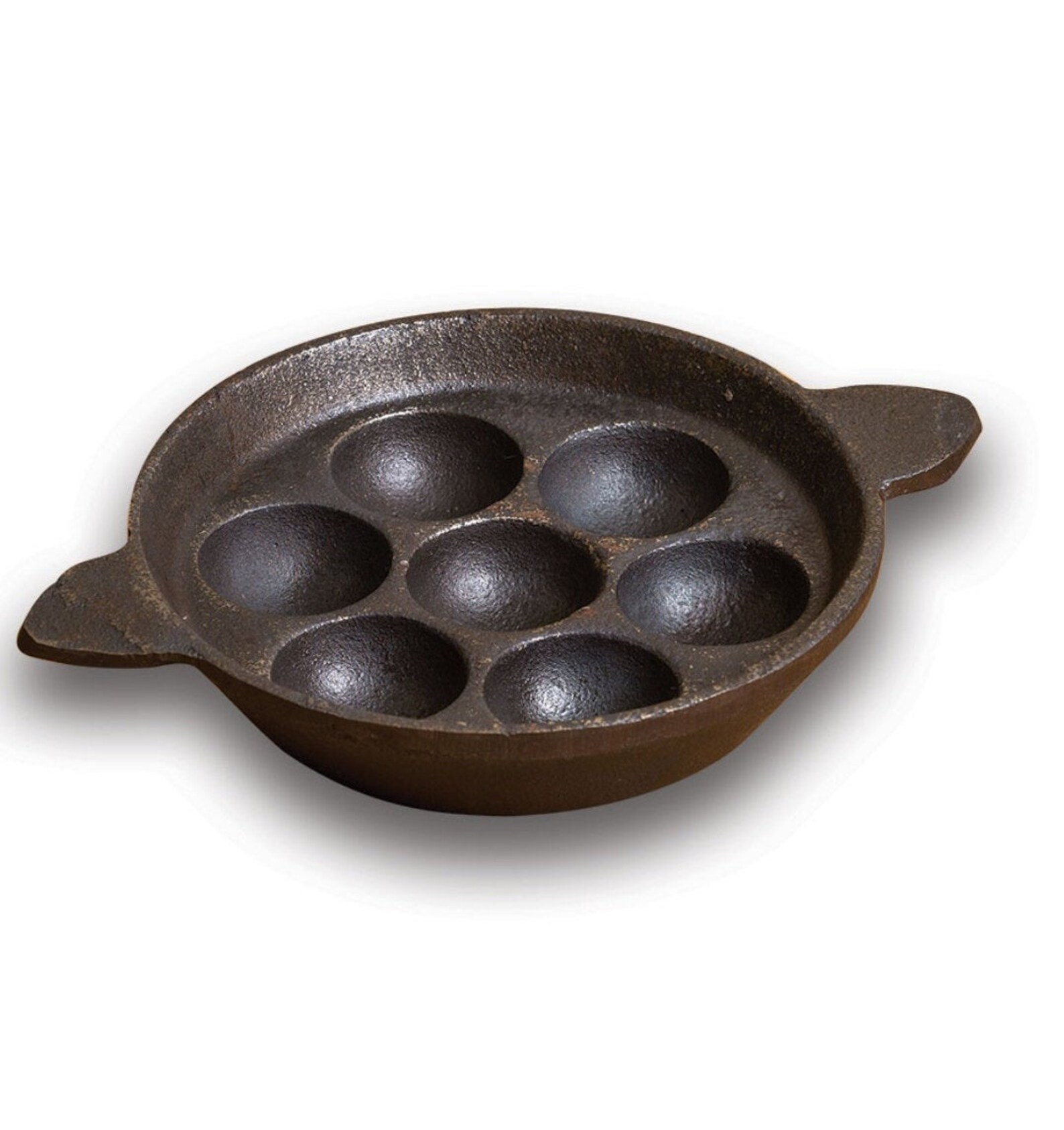 100 pure cast iron Paniyaram pan flat bottomed/ preseasoned Etsy