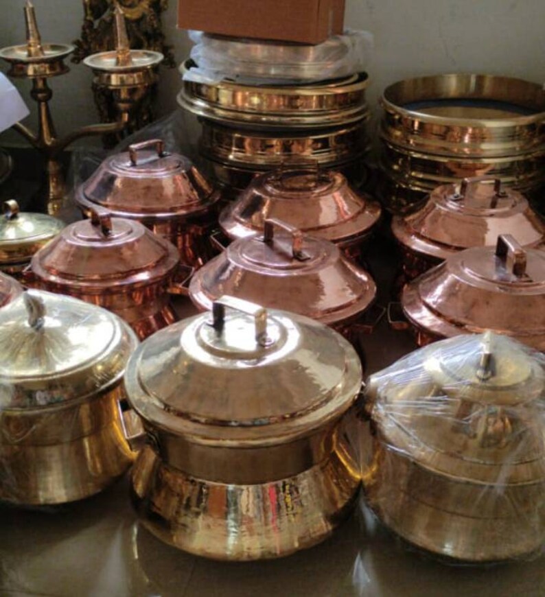 Traditional southindian Handmade Brass idli cooker /brass idli Etsy