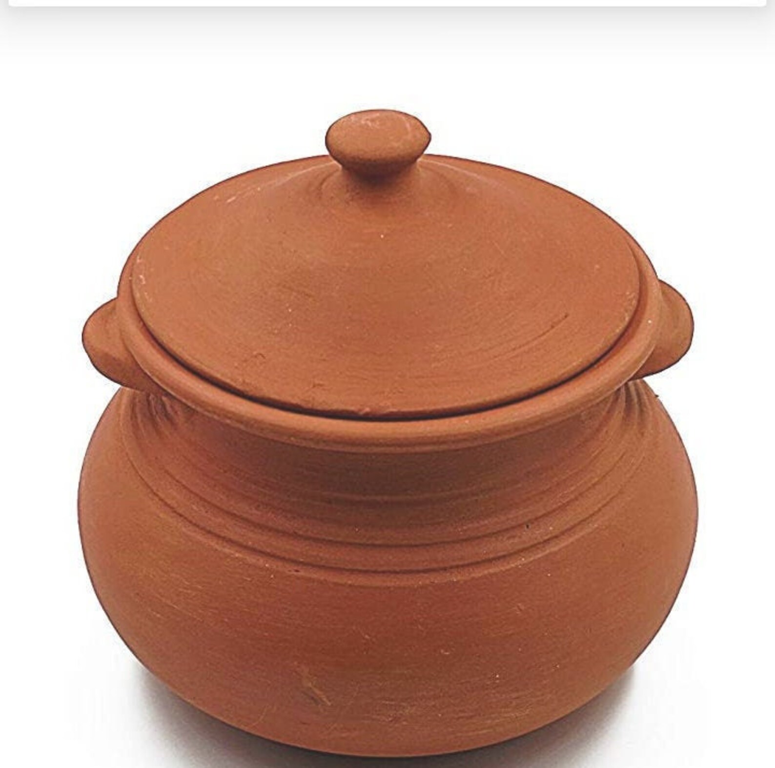 Earthrernwear natural clay Big biryani Handi with Lid/ | Etsy