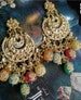 Traditional Earrings/kundan chandbalis/Chandbalis/sabyasachi Earrings/Sabyasachi chandbalis/Kundan earrings/Kundan meena earrings/indian 