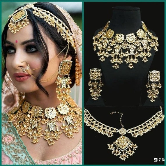 Bridal jewellery cheap set kundan