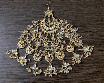 Kundan passa / Indian Kundan passa / Kundan jewelry / Kundan jhoomar Indian / Kundan jhumar / Kundan jhoomar / Kundan jewellery jhoomar