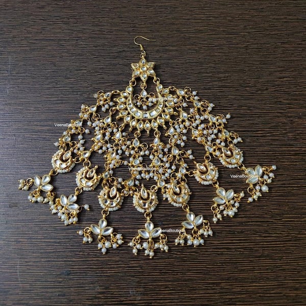 Kundan passa / Indian Kundan passa / Kundan jewelry / Kundan jhoomar Indian / Kundan jhumar / Kundan jhoomar / Kundan jewellery jhoomar