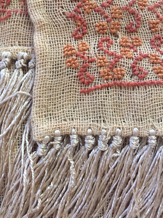 soft camel hair scarf or runner