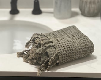 Keuken Handdoek Turks Katoen Wafel Handdoek Aardachtig Natuurlijke Decoratieve Badkamerhanddoek Hand Gezicht Haar Gastendoek