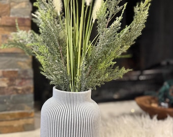 3D-geprinte vaas modern minimalistisch decor Japandi huisaccent mat bloempot