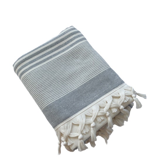 4-Piece Stripe Everyday Towel - The Turkish Towel Company