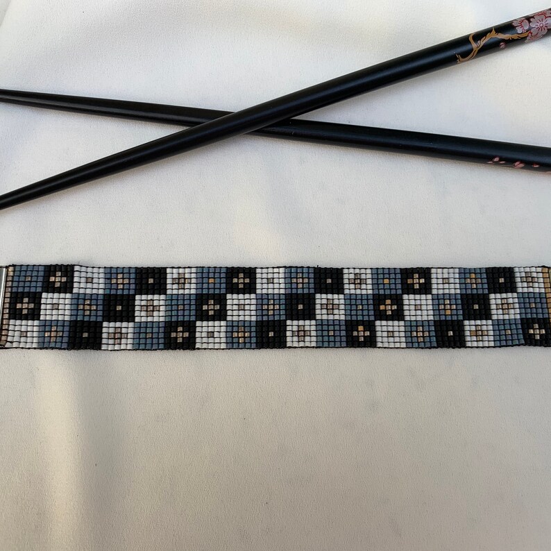 Bead Cuff Bracelet Miyuki Bead Cuff Bead Woven Bracelet Etsy