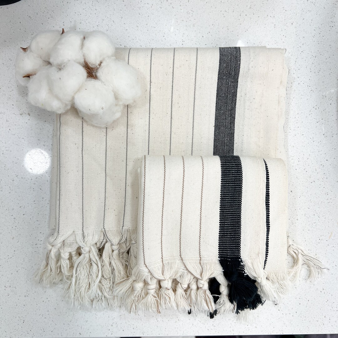 Turkish Towel 100 Organic Cotton Beach Towel Bathroom Decor Etsy