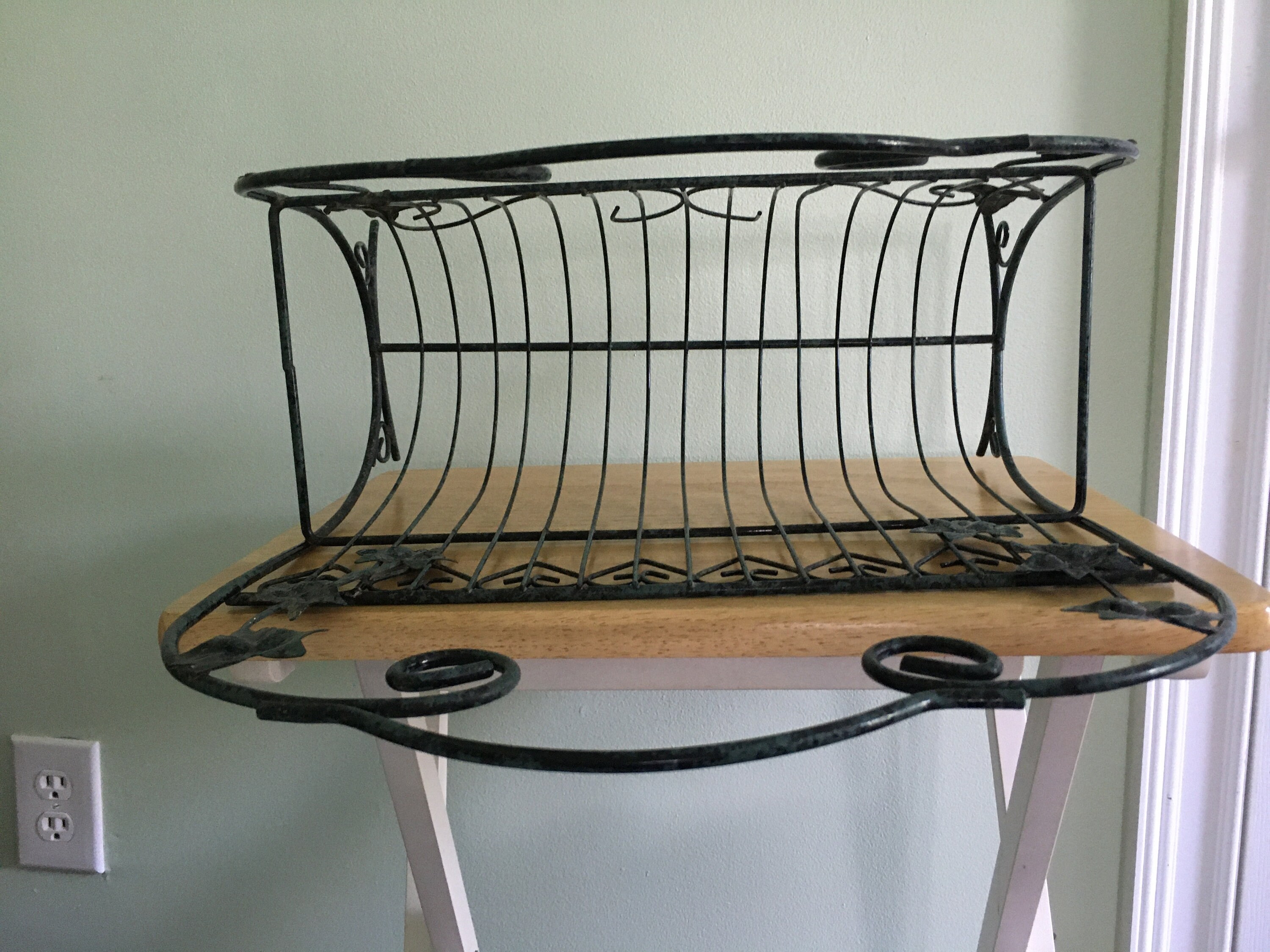 Vintage Metal Magazine Rack Etsy Polska