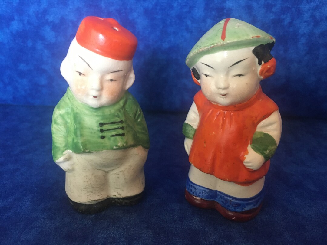 Vintage Man & Woman Salt and Pepper Shakers Etsy
