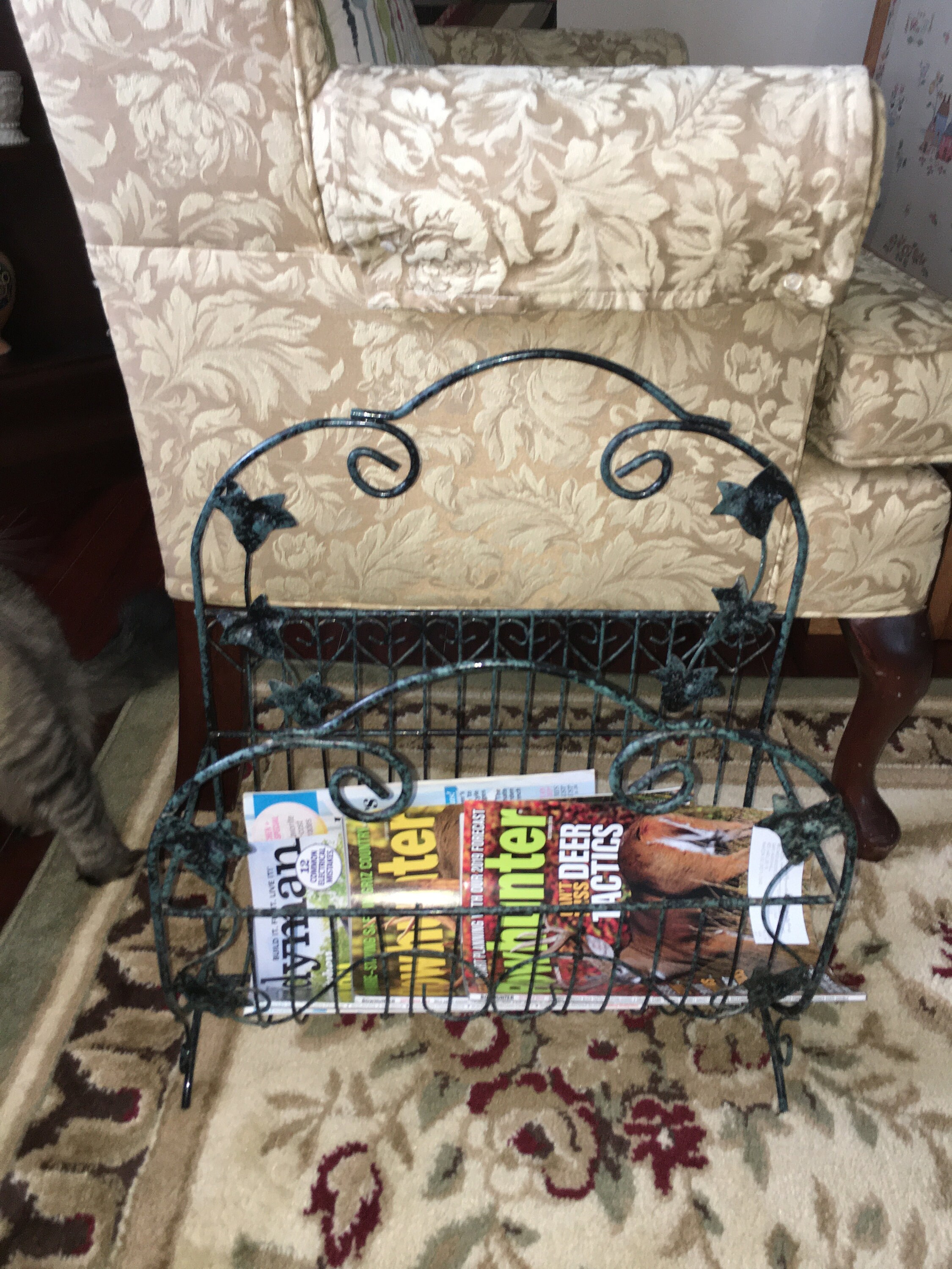 Vintage Metal Magazine Rack Etsy Polska