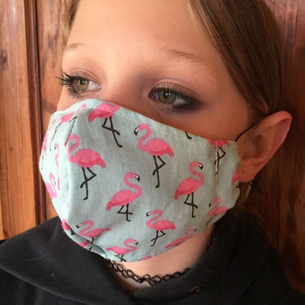 Mouth mask Large child flamingo blue, small clinical mouthguard