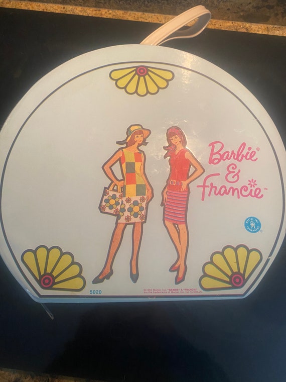 Vintage 1965 Barbie and Francie case baby blue color | Etsy