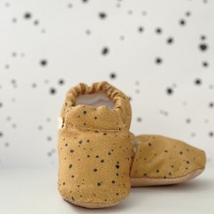 Baby slippers hard sole sales