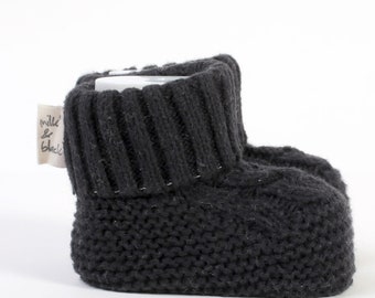 Cotton Knitted Toddler Baby and Newborn Booties Unisex