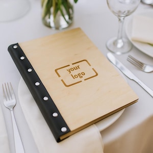 Wooden Menu Board And Holder, Restaurant Cafe Bar Menu Sign, Wedding Dinner Menu Book With Cards And Covers, Table Event Menu Display