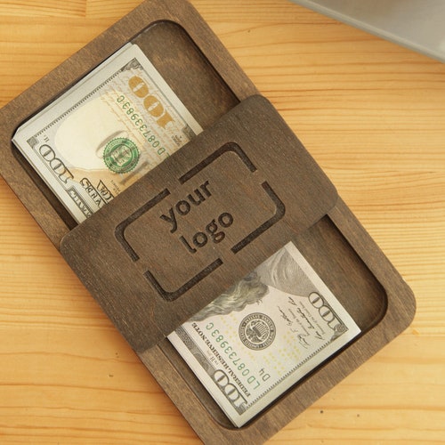 Check Holder Wooden Check Presenter Etsy