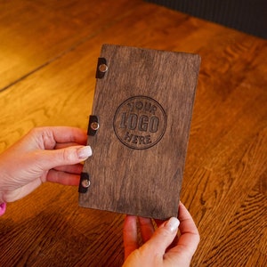 Custom wooden check presenter for restaurant, Check presenter, Bill holder for restaurant, Check book cover,  Cash holder for cafes