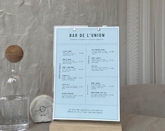 A4 Clear Acrylic Menu Holder, Restaurant Table Menu Card Stand, Acrylic Drink Menu Display, Business Acrylic Sign Holder For Menu