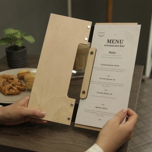 Couverture de carte des vins, Menu de bar en bois, Menu, Couverture de menu, Couverture de menu de restaurant