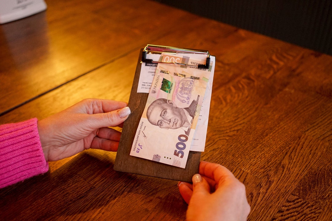 Custom Wooden Check Presenter With Logo Engraving, Check Holder, Check