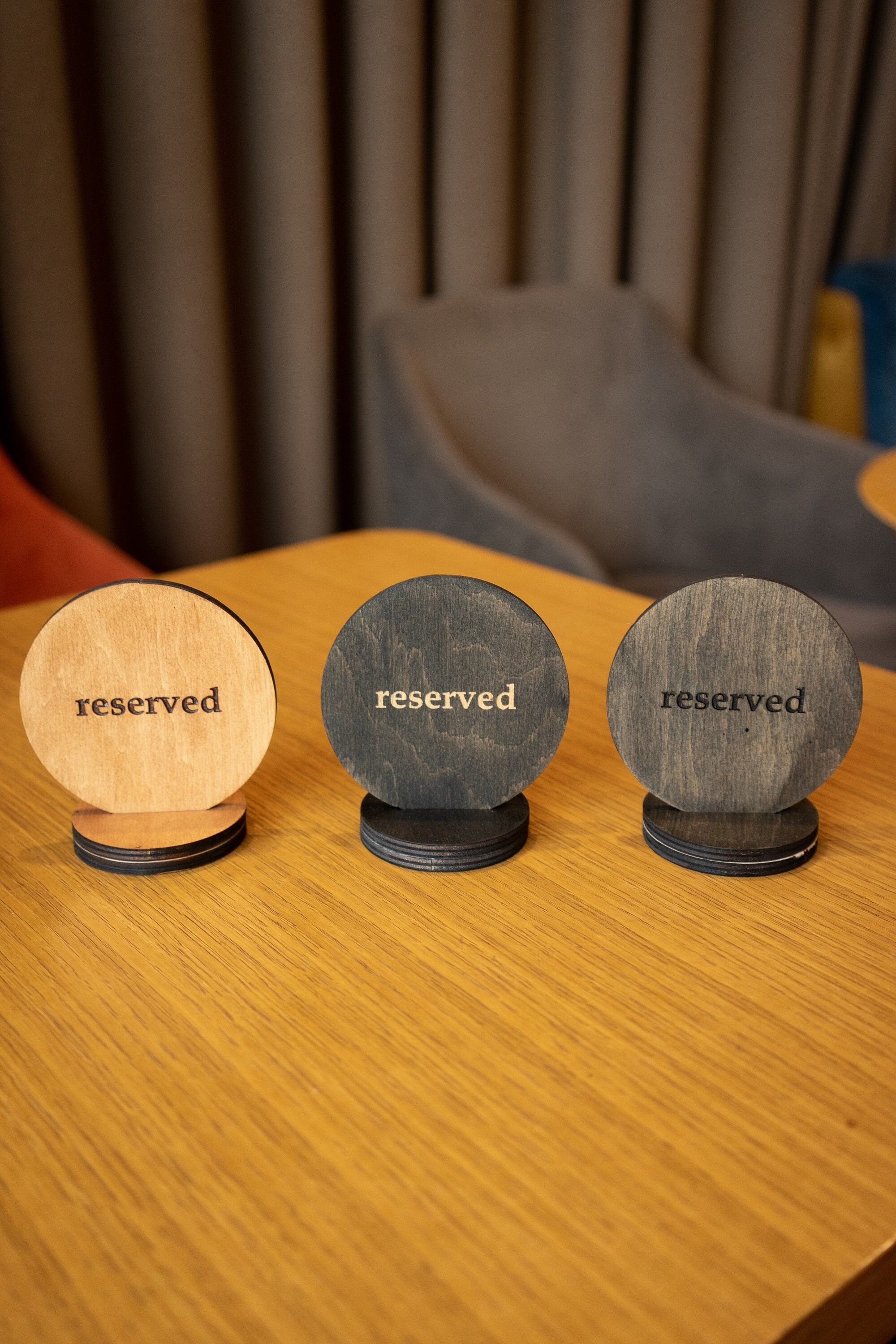 Personalized Reserved Table Sign Wooden Restaurant Decor With Free ...