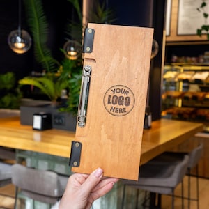 Restaurant-Menü-Abdeckung, Weinkarte-Menü-Abdeckung, hölzerne Barkarte, Menü, Menü-Abdeckung