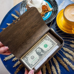 Bill Holder, Check Holder, Restaurant Check Presenter, Check Presenter,  Guest Check Presenter, Wooden Check Presenter, FREE ENGRAVING