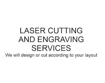 Laser cutting and engraving services - plywood, acrylic, we will design or cut according to your design