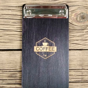 Check Holder, Restaurant Check Presenter, Check Presenter, Bill Holder, Guest Check Presenter, Wooden Check Presenter, FREE ENGRAVING