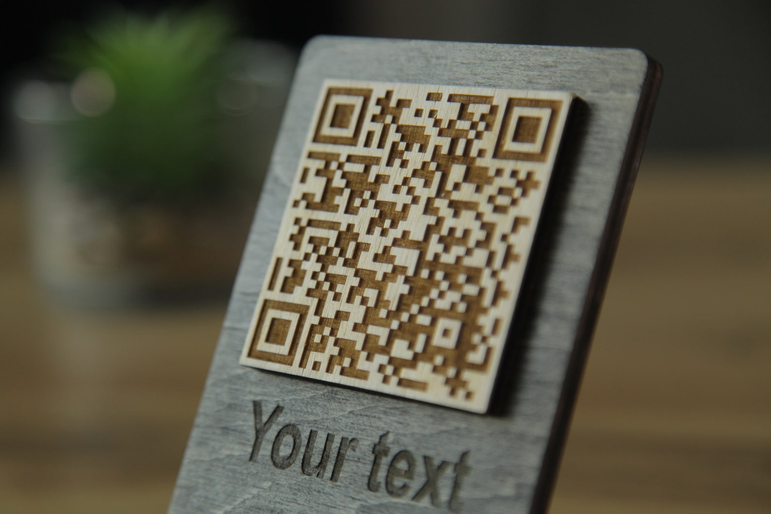 QR Code Menu, QR Code Menu Sign, Wooden Qr Cod Sign Etsy