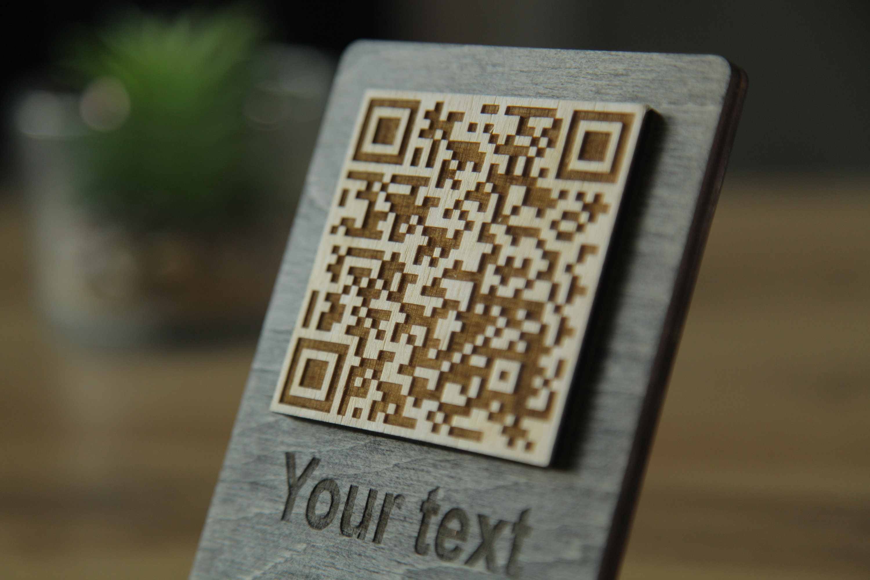 QR Code Menu QR Code Menu Sign Wooden Qr Cod Sign - Etsy Australia