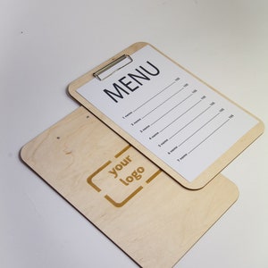 Drewniana okładka menu, Tablica menu, Tablica menu do kuchni, Tablica menu do restauracji, Niestandardowa okładka menu z BEZPŁATNYM GRAWEROWANIEM