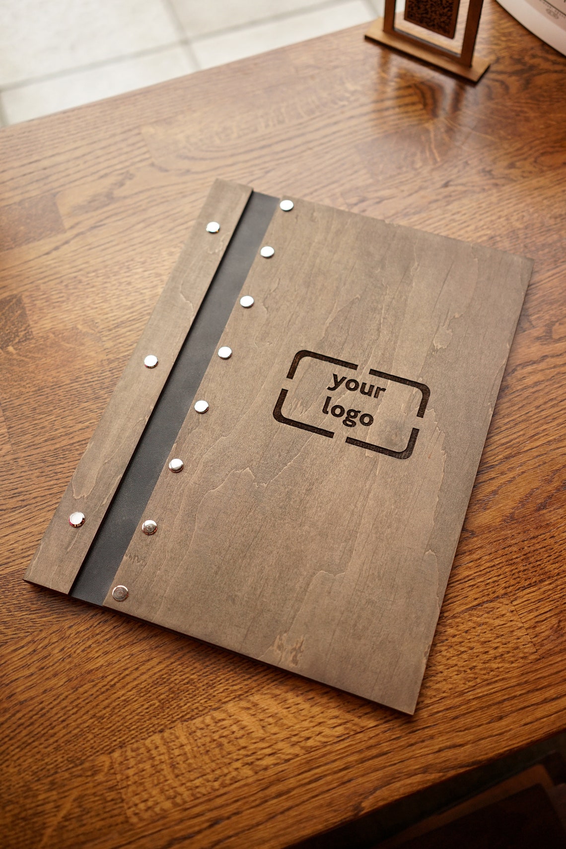 Wood Restaurant Menu, Custom Size Menu Cover, Engraved Menu Cover ...