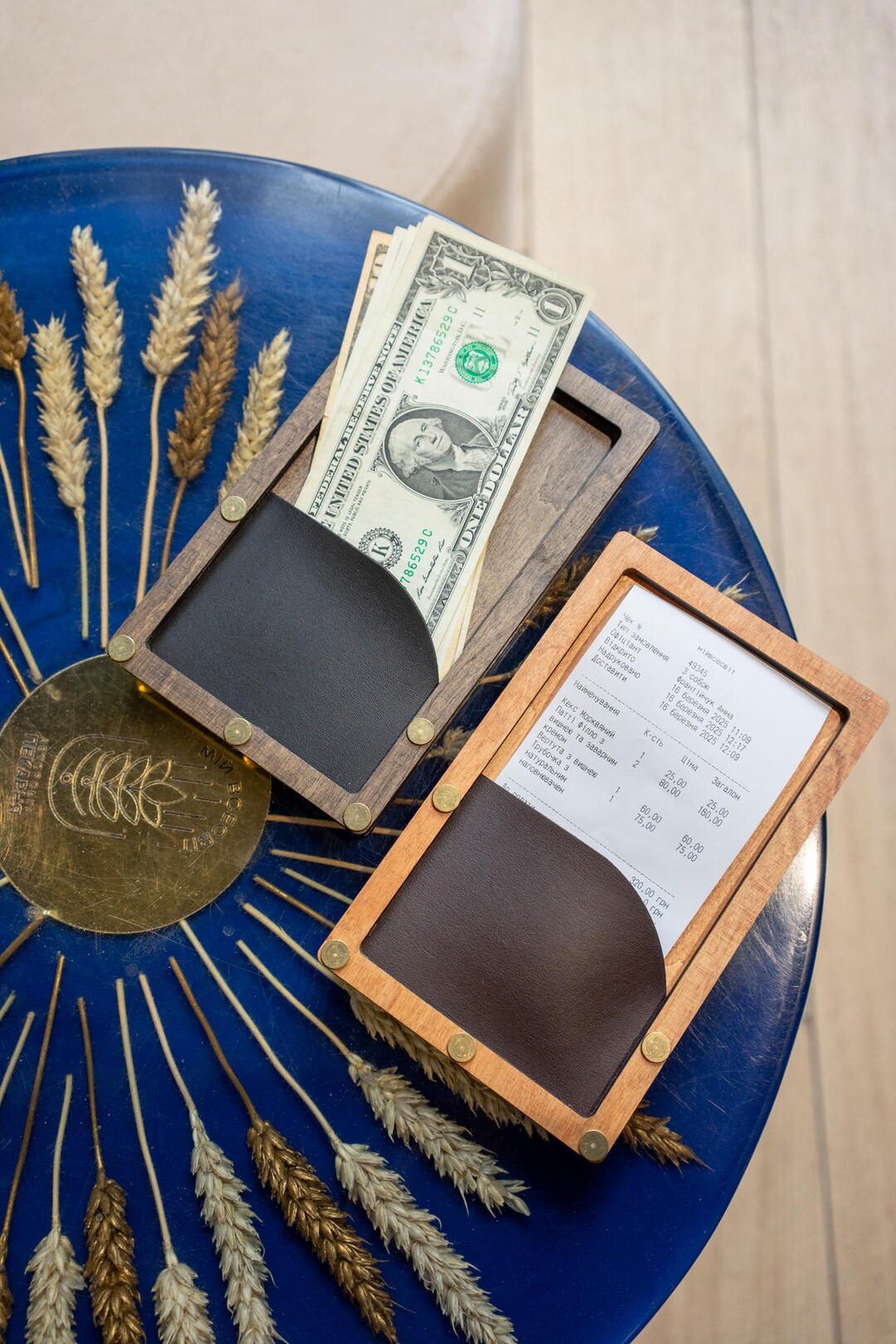 Rustic Style Check Presenters Custom Wood Check Presenter, Restaurant Bill Holder, Cafe Organizer - Etsy