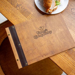 Wooden Menu, Menu, Menu Cover, Restaurant Menu Cover