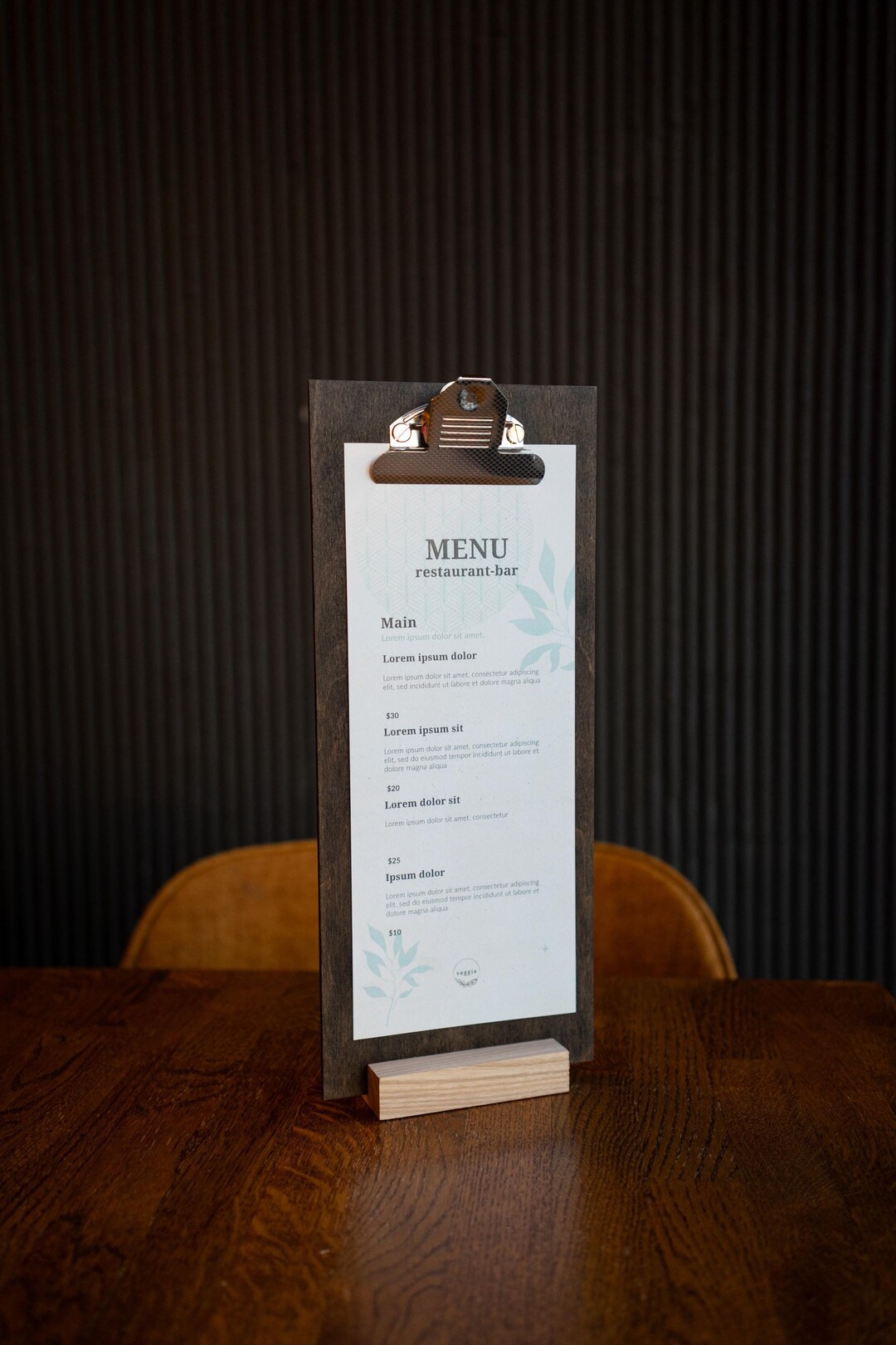 Wooden Table Tent, Table Stand Menu, Display Stand FREE ENGRAVING - Etsy