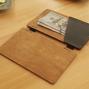 Check Holder, Wooden Check Presenter